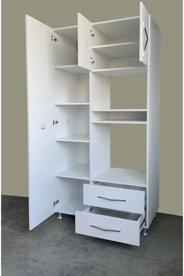 Mobilique Ankastre Fırın Mikrodalga Dolabı % 100 Mdf - 2