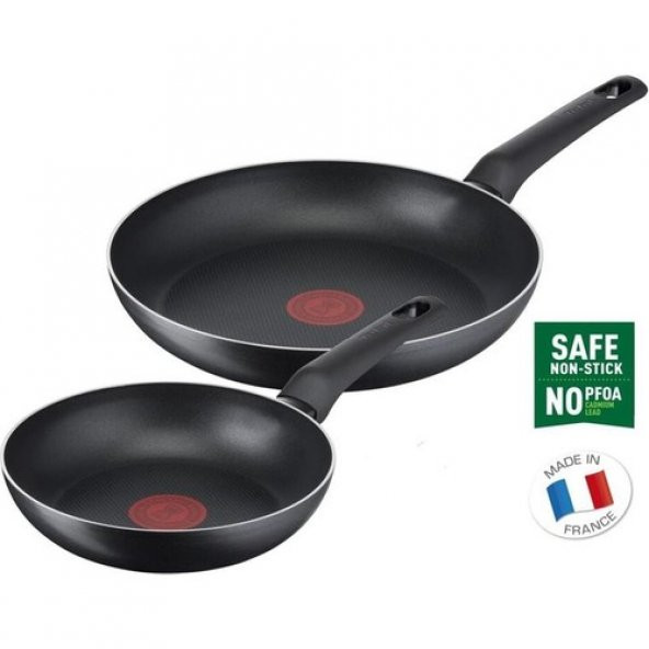 Tefal B55690 Titanyum 1X SimpleCook 2li Tava Seti 20/26 cm - 2100126824