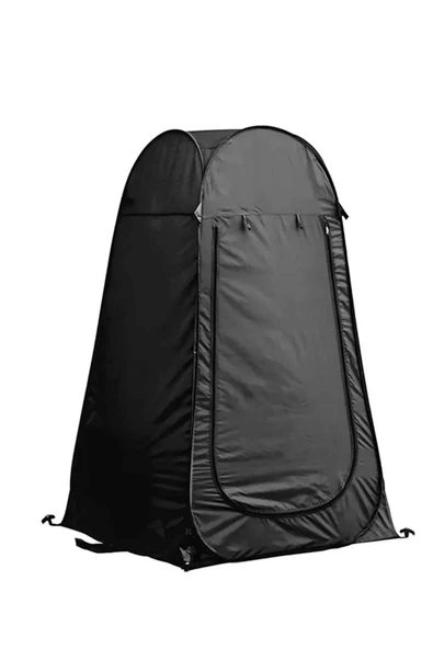 EFSANE KAMP - Duş WC Soyunma Çadırı - Otomatik - 120x120x190cm - Siyah - 2