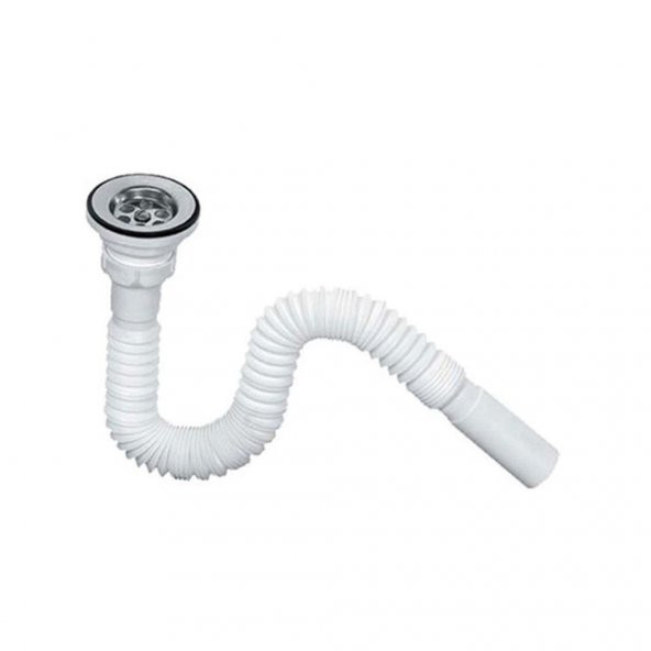 Katlanır Körüklü Banyo Muftak Lavabo Hortumu Sifonu Gider Borusu 45-134 Cm - 2