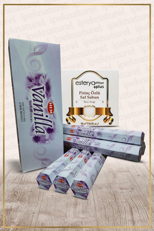 Vanilla Vanilya 120 Çubuk Tütsü ve Esterya Plus Sabun Setli