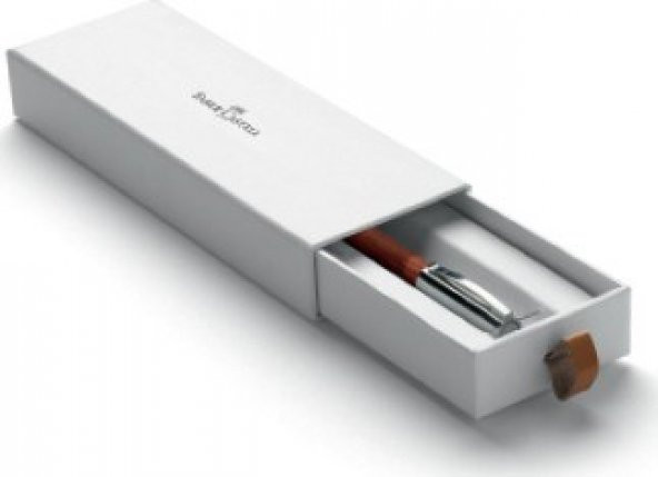 Faber-Castell E-Motion Krom/Ahşap Dolmakalem Koyu Kahverengi (B) - 3