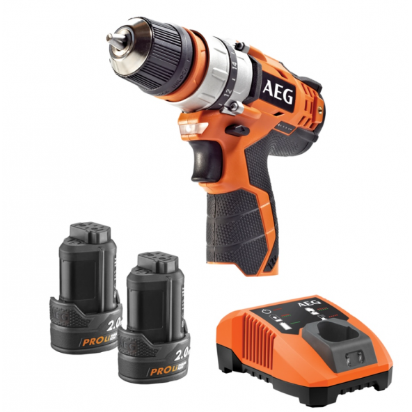 Aeg BBS 12 C 2 LI Çift Akülü Matkap Lithium ion 12 V 2.0 Ah - 1