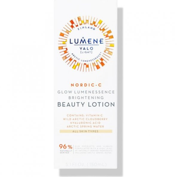 Lumene Glow Luminessence Brightening Beauty Lotion - Vitamin C Aydınlatıcı & Leke Karşıtı Güzellik Toniği 150ML - Resim 4