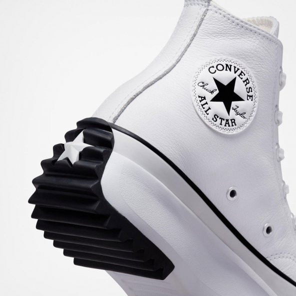 Converse Run Star Hike Canvas Platform Kadın Beyaz Sneaker Ayakkabı 166799C - 6