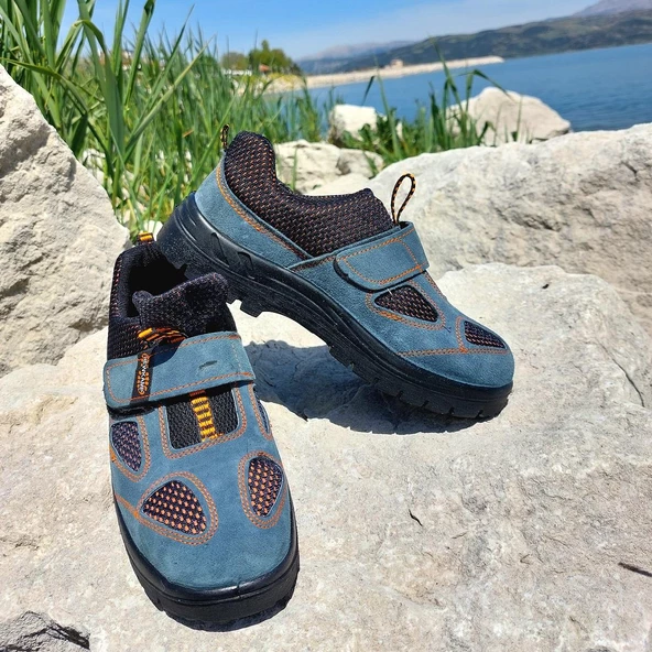 Newkamp Pls Gri Cırtlı Önü Demirsiz İş Güvenlik Ayakkabı - 7