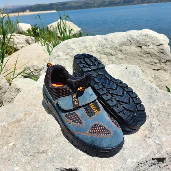 Newkamp Pls Gri Cırtlı Önü Demirsiz İş Güvenlik Ayakkabı - 6