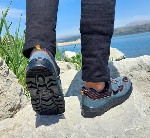 Newkamp Pls Gri Cırtlı Önü Demirsiz İş Güvenlik Ayakkabı - 5