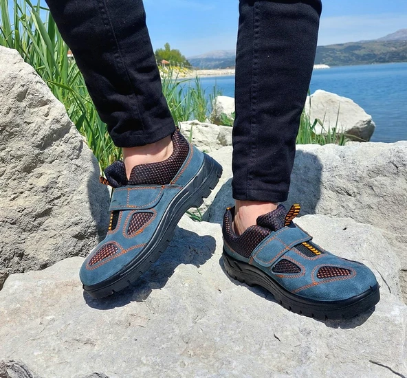 Newkamp Pls Gri Cırtlı Önü Demirsiz İş Güvenlik Ayakkabı - 4