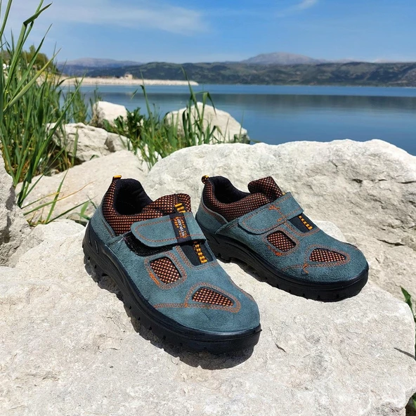 Newkamp Pls Gri Cırtlı Önü Demirsiz İş Güvenlik Ayakkabı - 9