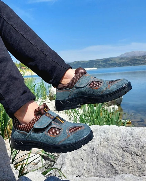 Newkamp Gri Cırtlı Çelik Burunlu İş Güvenlik Ayakkabı - 3