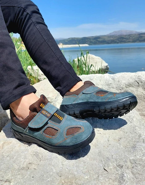 Newkamp Gri Cırtlı Çelik Burunlu İş Güvenlik Ayakkabı - 2