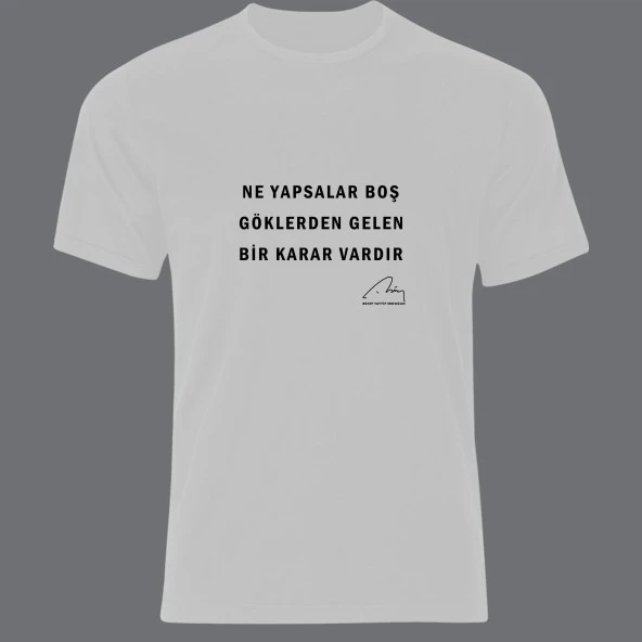 Recep Tayyip Erdoğan Baskılı T-shirt  BEYAZ 4XL