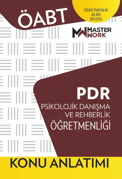 ÖABT - PDR - PSİKOLOJİK DANIŞMA VE REHBERLİK - KONU ANLATIMI