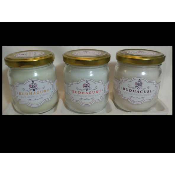BUDHAGURU 3LÜ SOYA MUMU SETİ