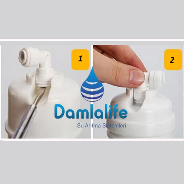 Damlalife Su Arıtma Cihazı Inline 3 Lü Filtre Seti - 4