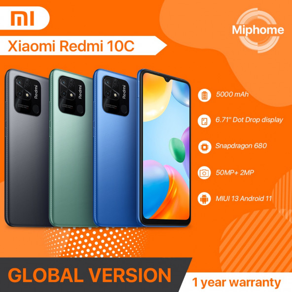 Xiaomi Redmi 10C 4+2 Rem 128 GB 4 GB Ram Mavi Cep Tel. - 3