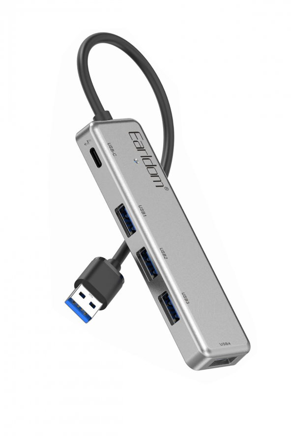 Fuchsia USB 3.0 Portlu Type-C Hub Çoklayıcı Adapter