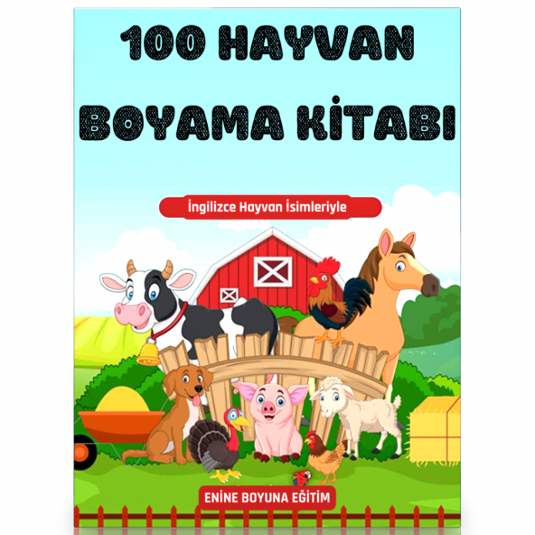 100 Hayvan Boyama Kitabı