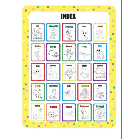 100 Hayvan Boyama Kitabı - 3