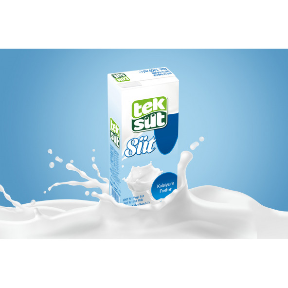 TEKSÜT SÜT 1LT %1 YAĞLI SÜT - 1