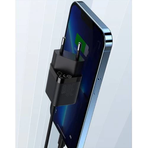 Baseus Gan3 Minimal 30W PD3.0, QC4+ PPS Ultra Hızlı Type-C Hızlı Şarj Adaptörü - 3