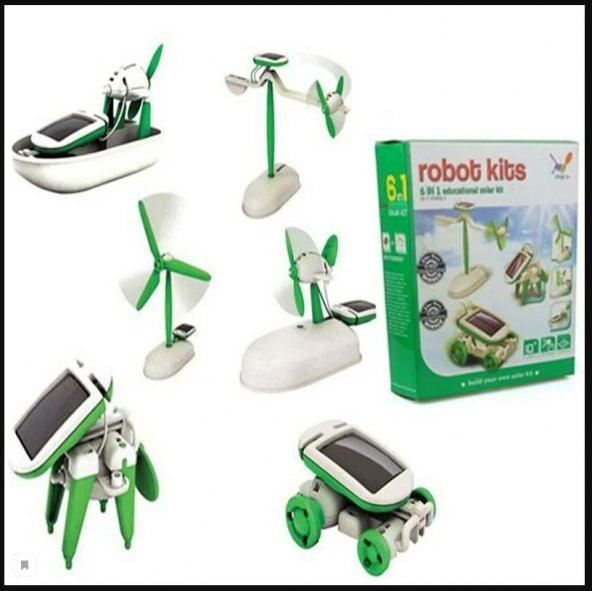 Solar Robot Mucit Kiti - 6 in 1 (3984)