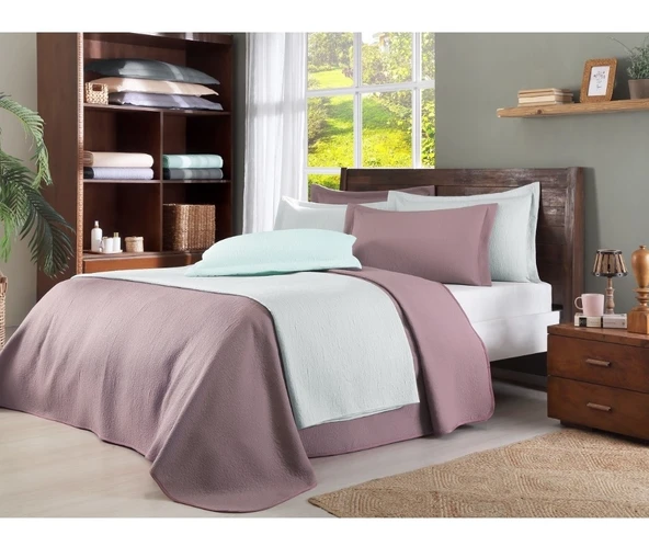 Özdilek Alessa Çift Kişilik Yatak Örtüsü (250x240)-Gri