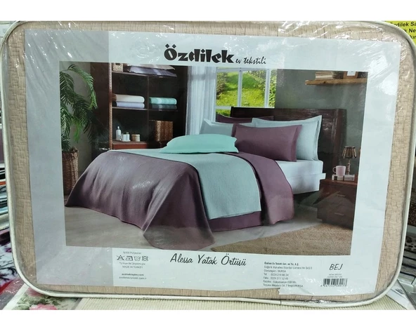 Özdilek Alessa Tek Kişilik Yatak Örtüsü (180x240)-Bej - 2