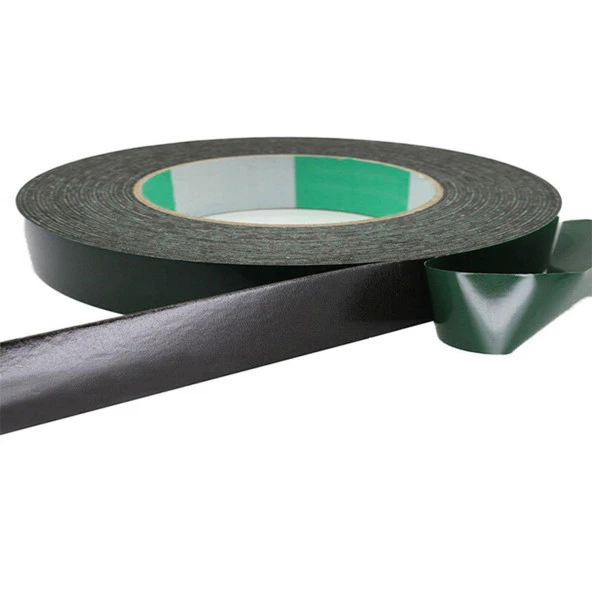 Çift Taraflı Köpük Bant Eva Montaj Bandı Siyah 15 mm x 10 Metre - Resim 4