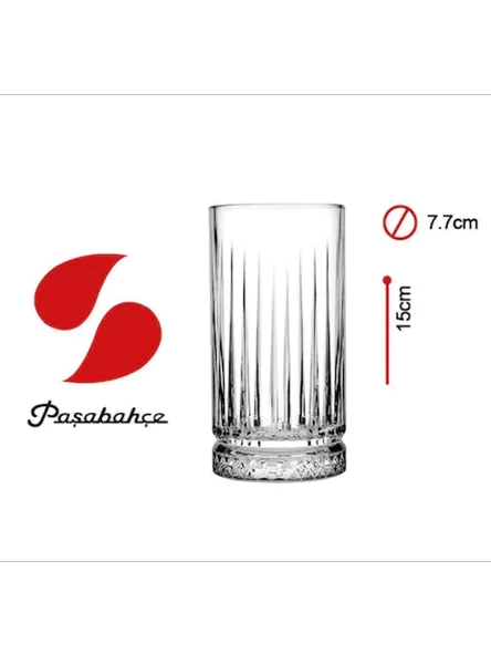 Paşabahçe 520015 Elysia Meşrubat Bardağı 445 cc 4'lü - Resim 4