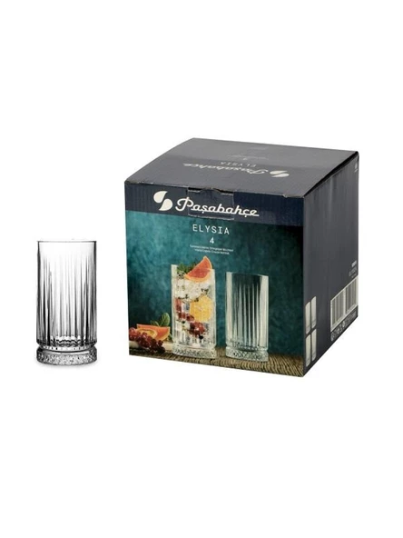 Paşabahçe 520015 Elysia Meşrubat Bardağı 445 cc 4'lü - Resim 3