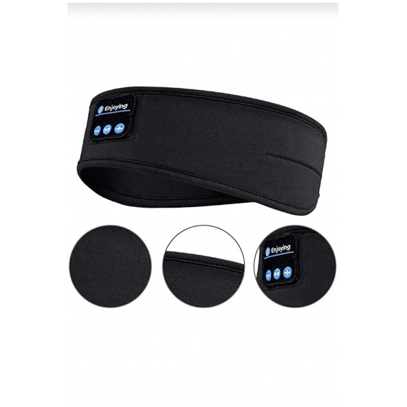 Bluetooth 5.0 Kablosuz Kulaklıklı Uyku ve Spor İçin Uygun Kafa Bandı Bandana - 2
