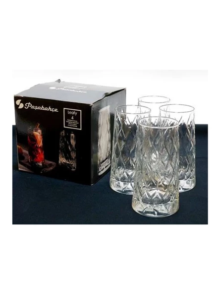 Paşabahçe 420855 Leafy Meşrubat Bardağı 345 cc 4'lü - 4