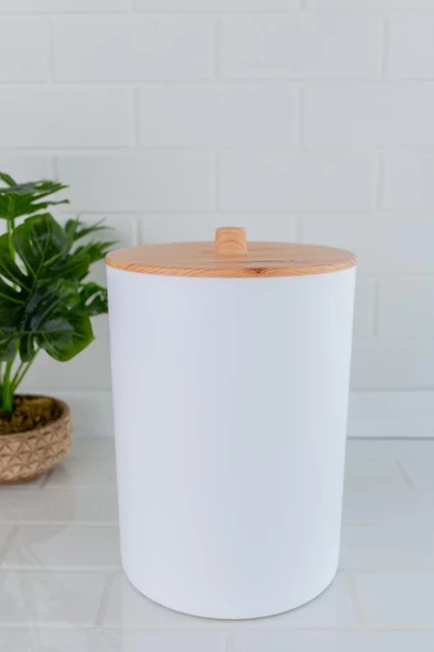 Flosoft Bambu Desenli Mutfak Banyo Çöp Kovası - 5