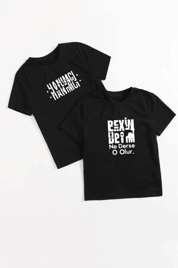 Sevgili Tshirt Çift Kombini Hanımcı & Beyim - 2