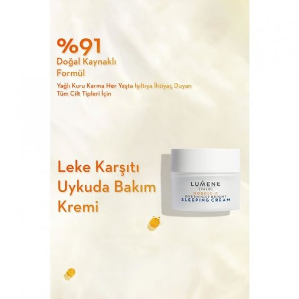 Lumene Overnight Bright Sleeping Cream - Uyku(Da) Aydınlatıcı & Leke Karşıtı Bakım Kremi 50ML - 2