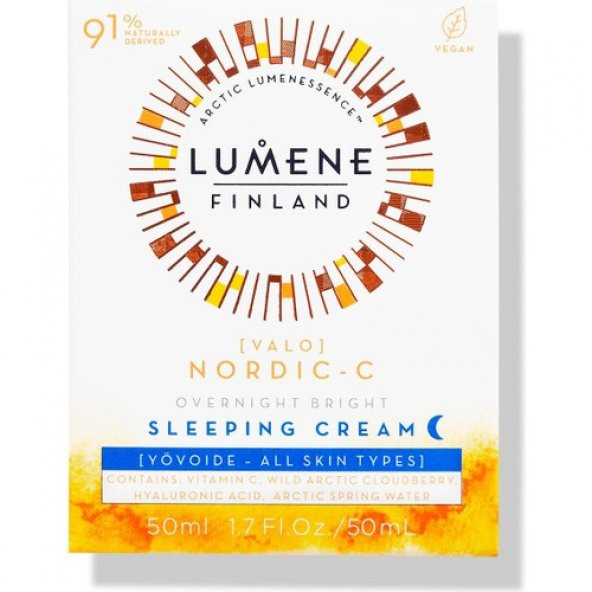 Lumene Overnight Bright Sleeping Cream - Uyku(Da) Aydınlatıcı & Leke Karşıtı Bakım Kremi 50ML - 5