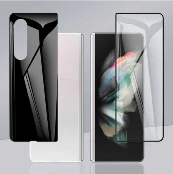 Samsung Galaxy Z Fold 3 Zore 2.5D Glass Ekran Koruyucu  Siyah