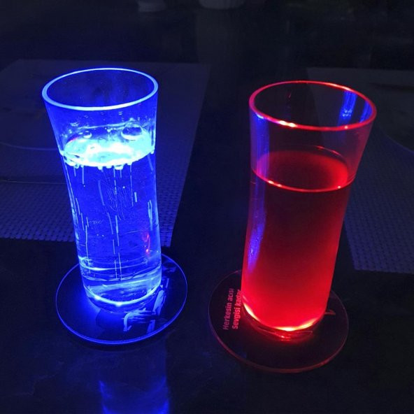 Veraart Işıklı  Müslüm GÜRSES Temalı Dünya Tersine Dönse Vazgeçmem Bardak Altlığı 2 li - 5