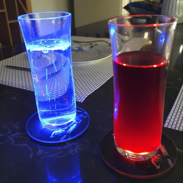 Veraart Işıklı  Müslüm GÜRSES Temalı Dünya Tersine Dönse Vazgeçmem Bardak Altlığı 2 li - 7