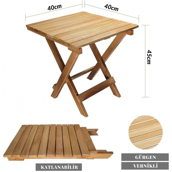 BYSAY AHŞAP KATLANABİLİR TAŞINIR ŞEZLONG. PLAJ, BAHÇE, TERAS, BALKON ŞEZLONGU. 3 LÜ SET (MAVİ) - 4