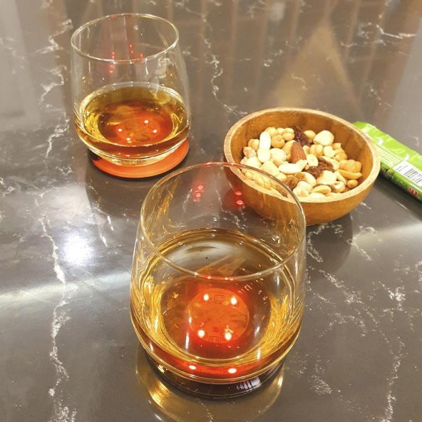 Veraart Işıklı Kırmızı Gül Pro Görüntülü Viski Bardak Altlığı 2 li - 8