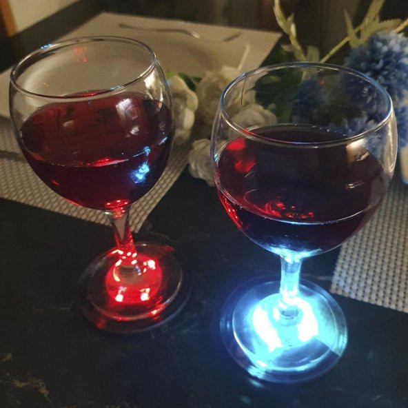 Veraart Işıklı Beyaz Gül Figürlü Şarap Bardak Altlığı 2 li - 4
