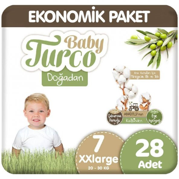 Baby Turco Doğadan Eko 28Li XXL 20-30 Kg