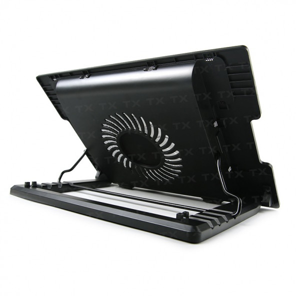 TX ErgoStand 14cm LED FAN'lı 5 x Yükseklik Ayarlı, 2 x USB 9"-17" Notebook Soğutucu ve Stand (TXACNBERGST) - Resim 2