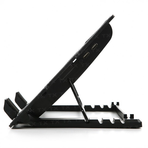 TX ErgoStand 14cm LED FAN'lı 5 x Yükseklik Ayarlı, 2 x USB 9"-17" Notebook Soğutucu ve Stand (TXACNBERGST) - Resim 4