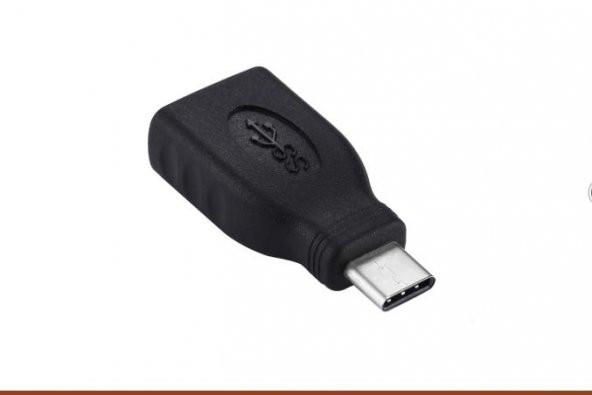 USB Type-C Erkek to USB 3.0 Dişi OTG Aparat - Siyah - Resim 2