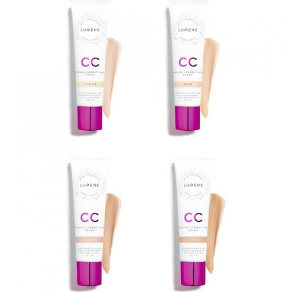 Lumene CC Cream Shade Medium-7 Etkili Renk Dengeleyici CC Krem SPF 20 Orta - 3