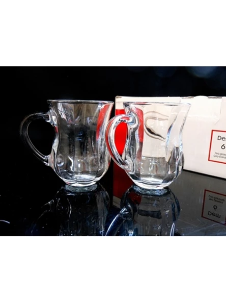 Paşabahçe 55373 Dem Kulplu Çay Bardağı 6 Lı ürün görseli 1